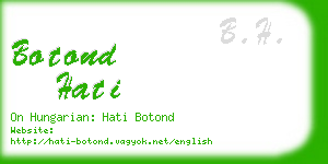 botond hati business card